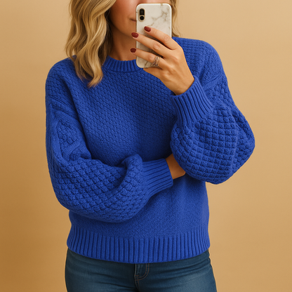 Gemütlicher Winterpullover Grobstrick Weich