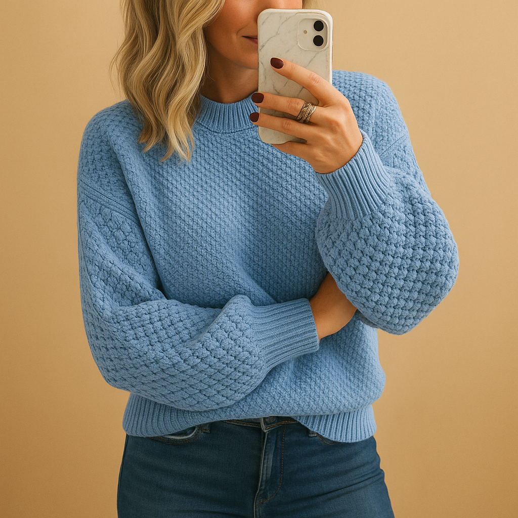 Gemütlicher Winterpullover Grobstrick Weich