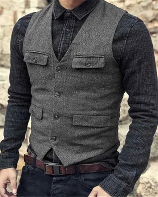 Stylische Herrenweste Modern Slimfit - IdealeKleiden