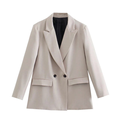 Stylischer Damenblazer Mit Taschen
