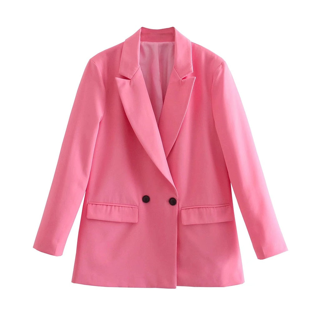 Stylischer Damenblazer Mit Taschen