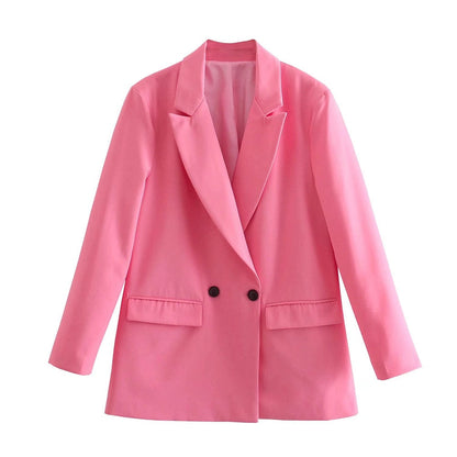 Stylischer Damenblazer Mit Taschen