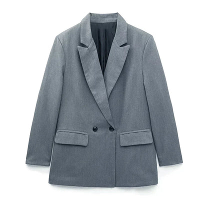 Stylischer Damenblazer Mit Taschen