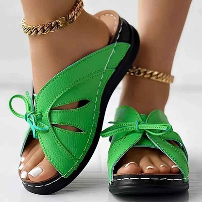 Elegante Damen Sandalen mit Schleifendekor