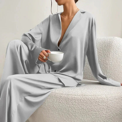 Damen Loungewear Set Bluse und Hose
