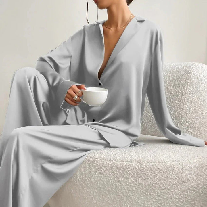 Damen Loungewear Set Bluse und Hose