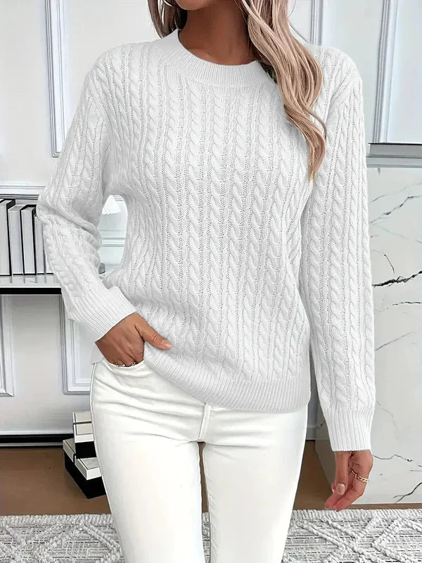 Herbstpullover Weich Kuschelig Damen - IdealeKleiden