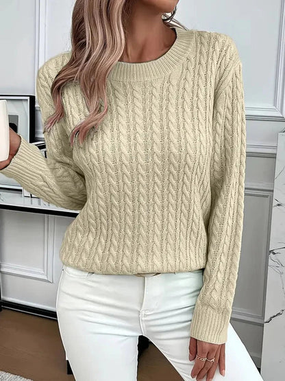Herbstpullover Weich Kuschelig Damen