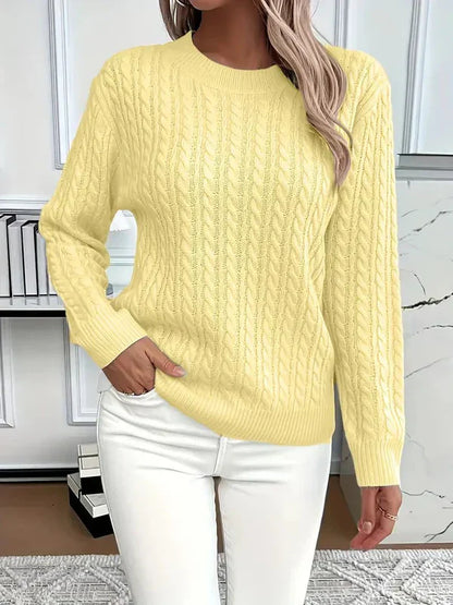Herbstpullover Weich Kuschelig Damen