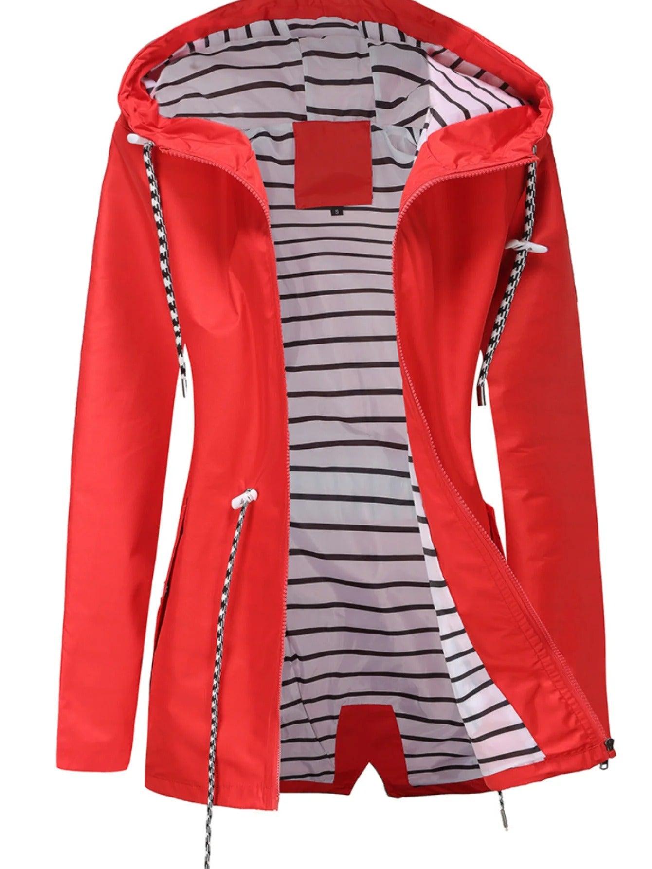 Wasserfeste Lange Outdoor-Jacke