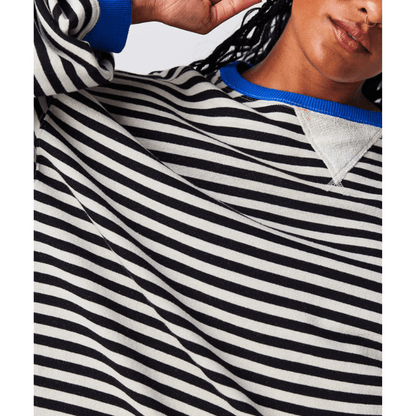 Bequeme Frauen-Sweatshirt Streifen-Design