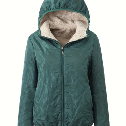 Warme Winterjacke Gepolstert mit Kapuze