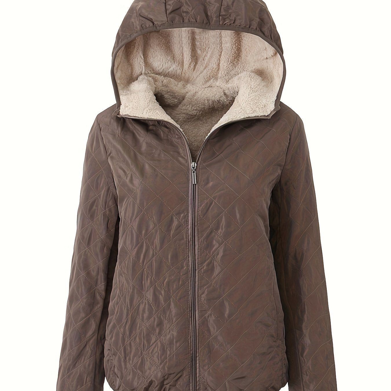 Warme Winterjacke Gepolstert mit Kapuze