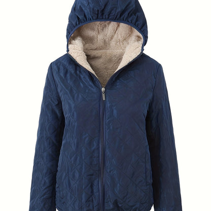 Warme Winterjacke Gepolstert mit Kapuze