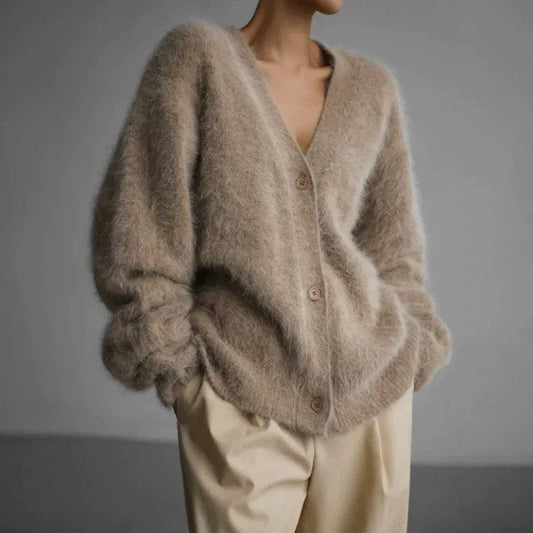 Damen Strickjacke Weich Winterlich - IdealeKleiden