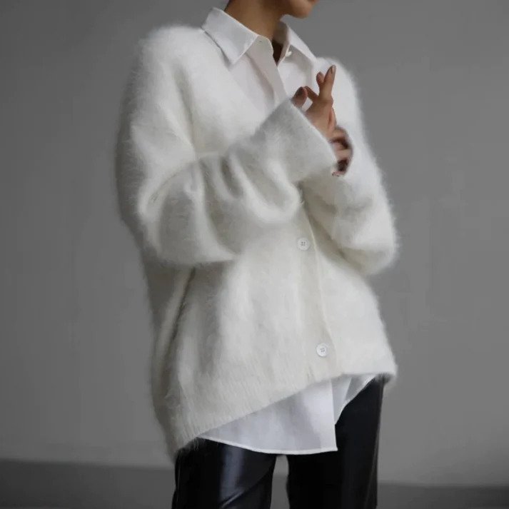 Damen Strickjacke Weich Winterlich