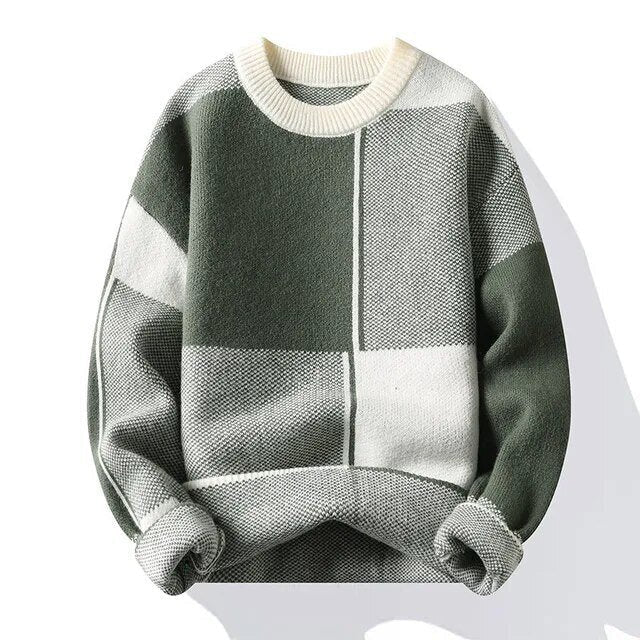 Gemusterte Strickweste Modern