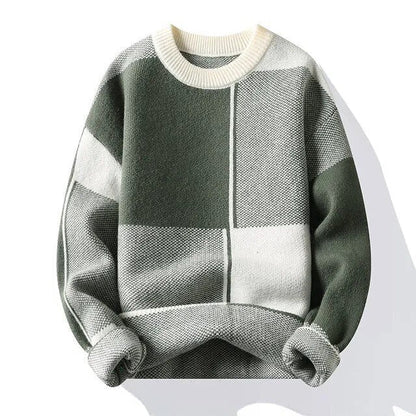 Gemusterte Strickweste Modern