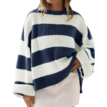 Streifenpullover Damen Modern Chic