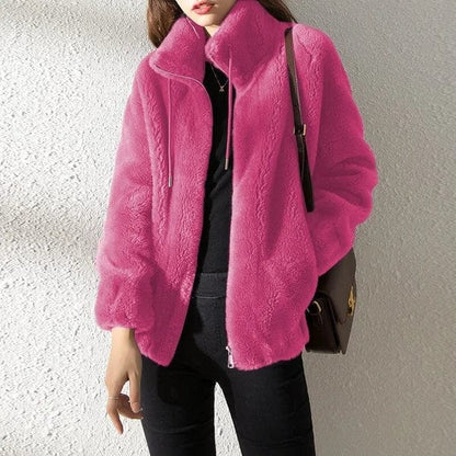 Damen Winterjacke Reißverschluss Modern
