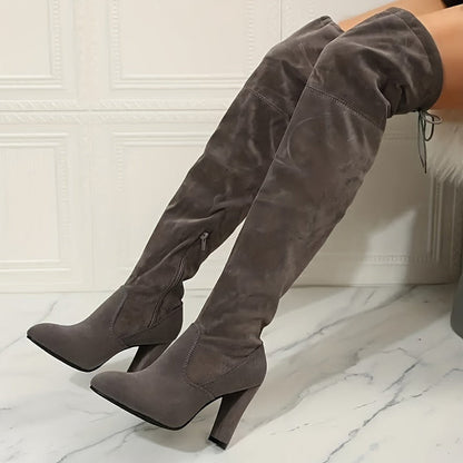 Damenschuhe Stiefel Hoch Modisch