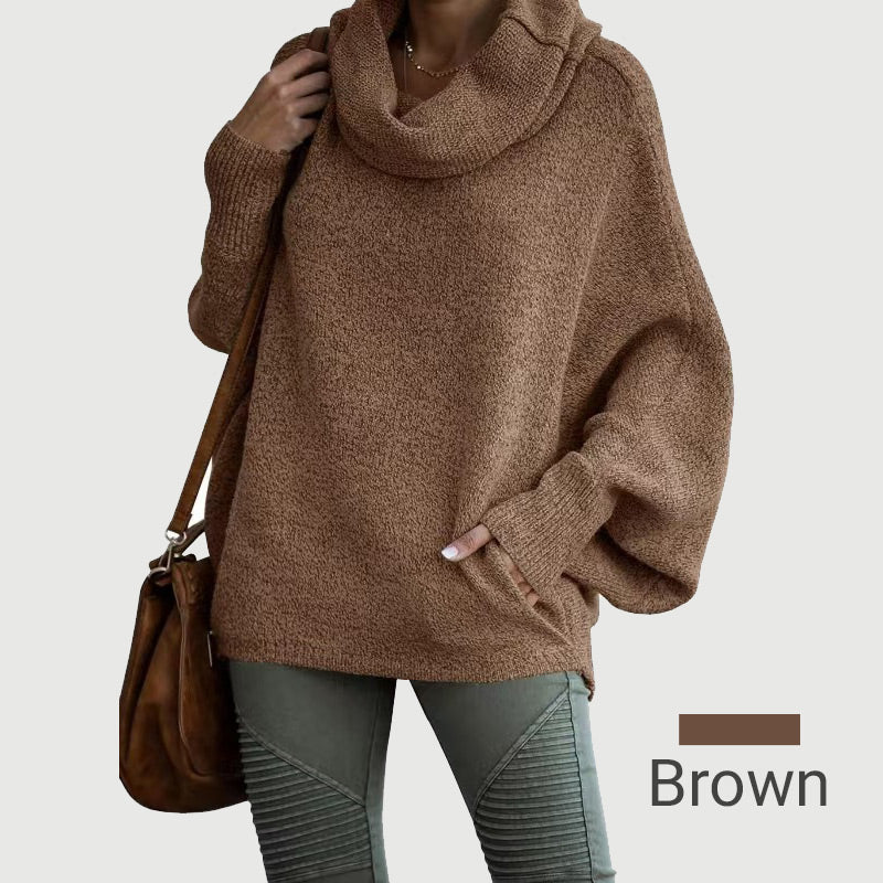 Gemütlicher Pullover Batwing Schnitt mit Taschen