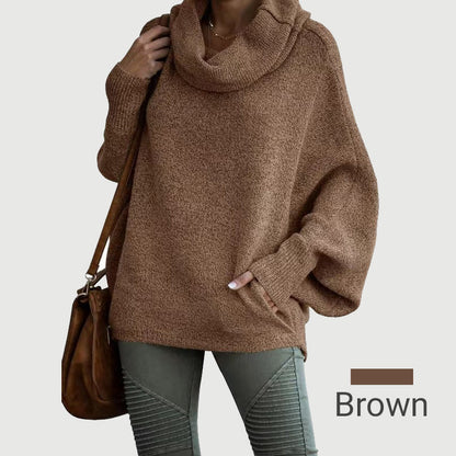 Gemütlicher Pullover Batwing Schnitt mit Taschen