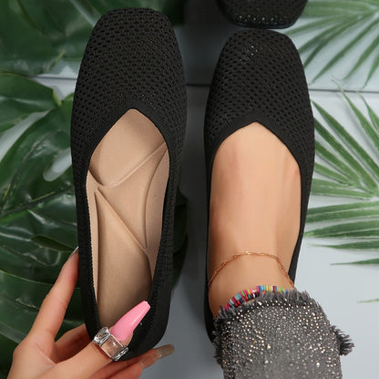 Blaue Flats Schuhe Damen