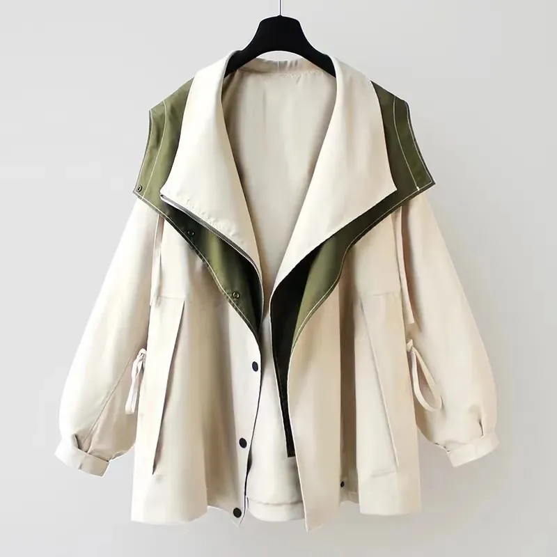 Modische Damenjacke Elegant Geschnürt