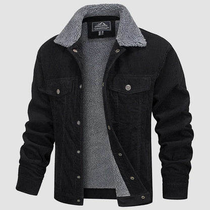 Herren Cordjacke Warm Isoliert Stilvoll
