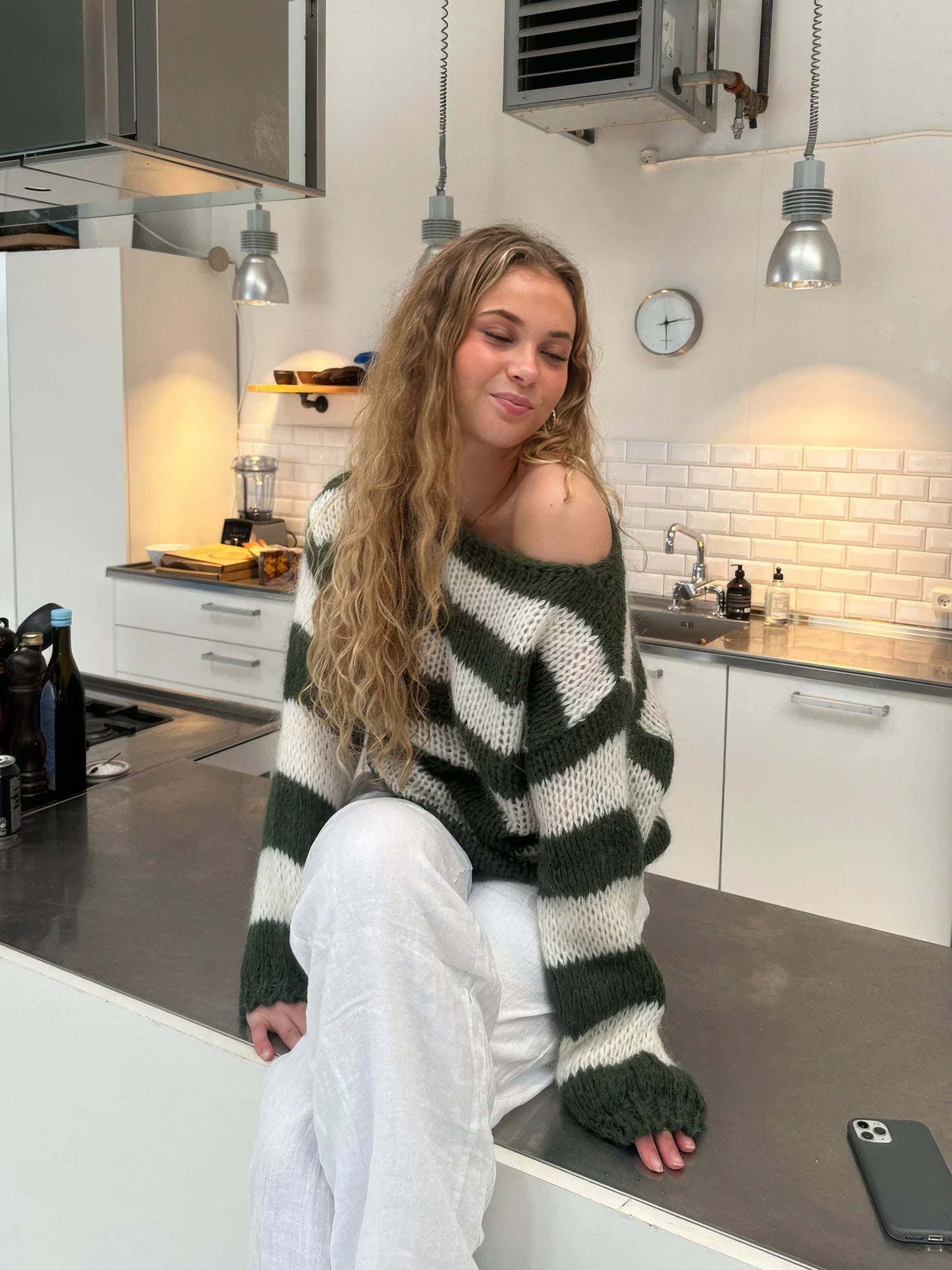 Bequeme Strickpullover Damen Komfortabel Leicht