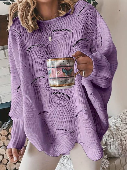 Einfacher Strickpullover Casual Style