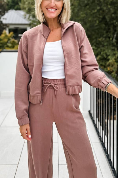 Modische Sportjacke & Hose Set