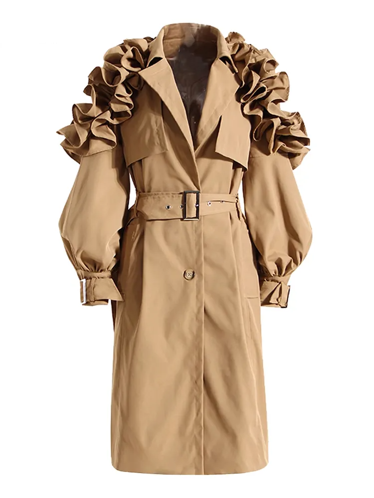 Frauen Mantel Zuhause Elegant Lang