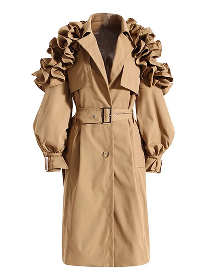 Frauen Mantel Zuhause Elegant Lang
