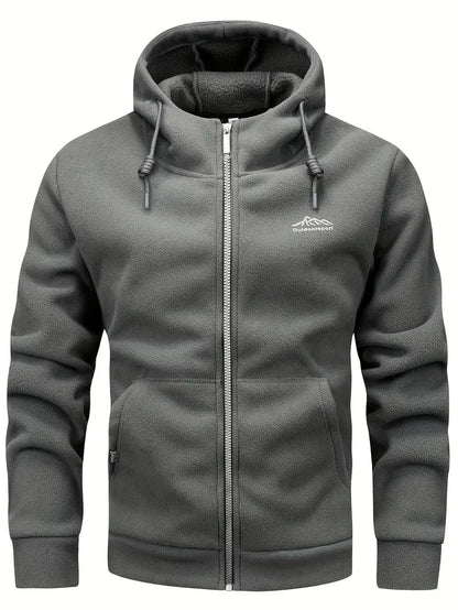 Herren Fleecejacke Warm Kapuze