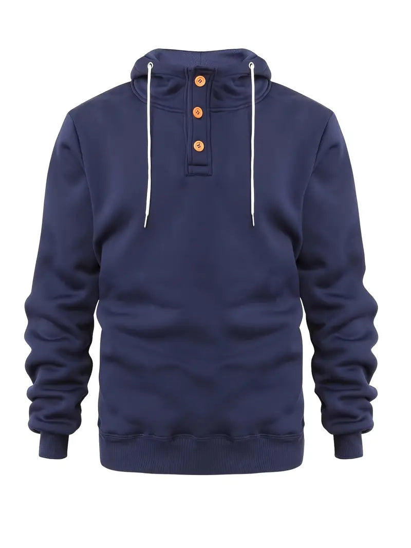 Herren Hoodie Langarm Warm Modern