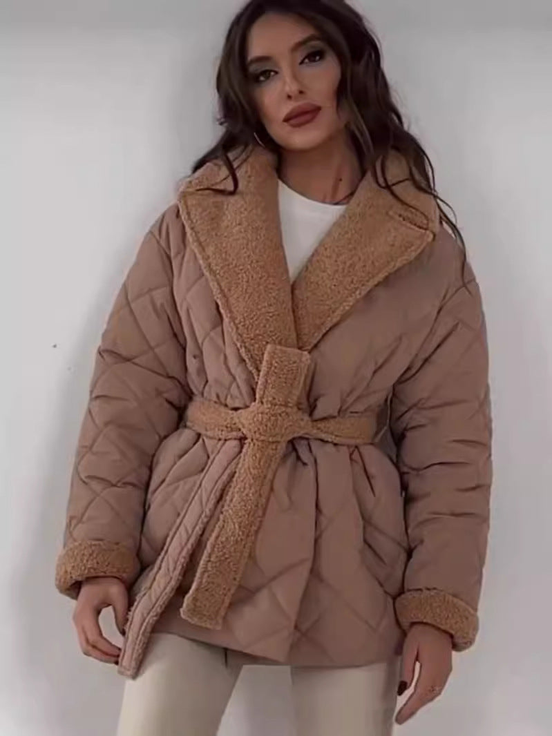 Winterdaunenjacke Elegant Reverskragen
