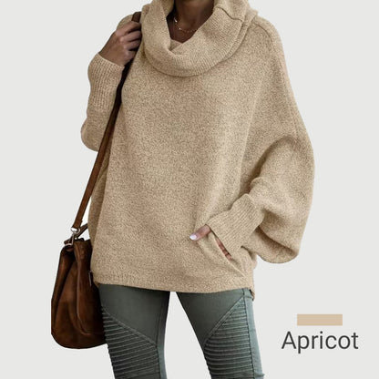 Gemütlicher Pullover Batwing Schnitt mit Taschen