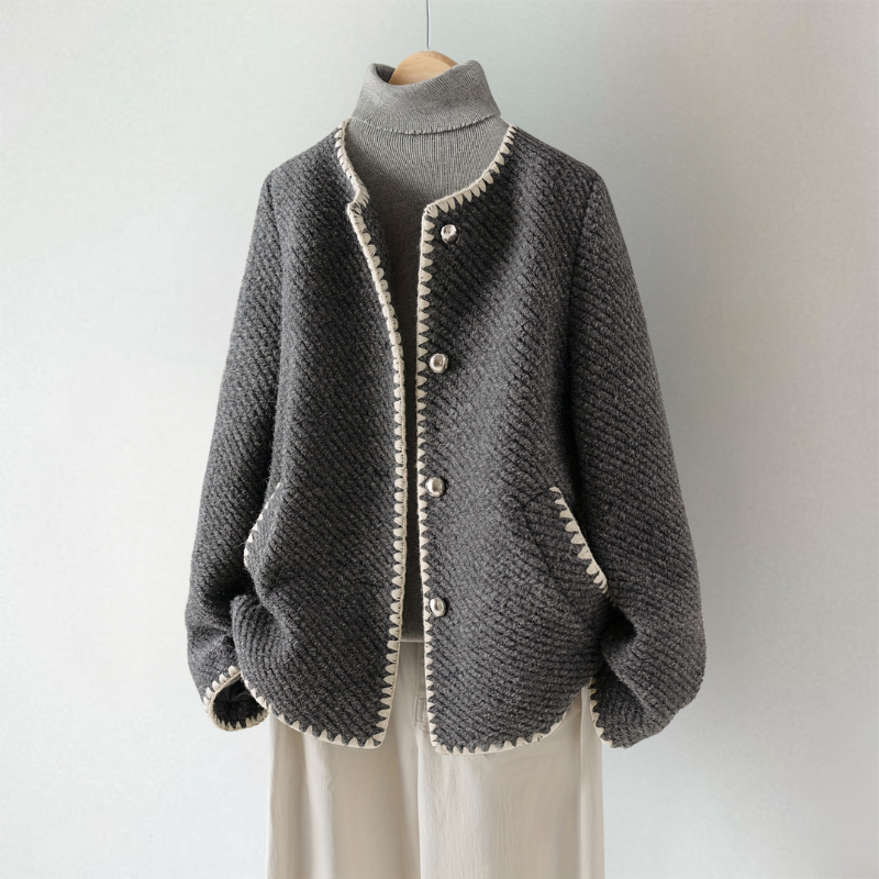 Stilvolle Strickjacke Leicht Zum Überziehen