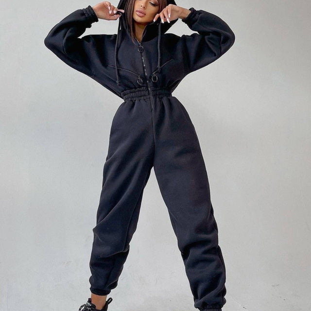 Praktisches Zweiteiler Set Hoodie für Damen Alltag