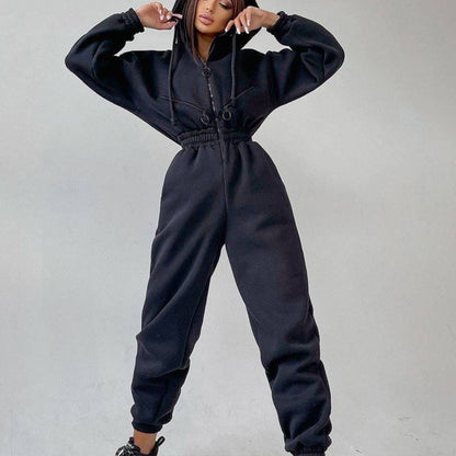 Praktisches Zweiteiler Set Hoodie für Damen Alltag