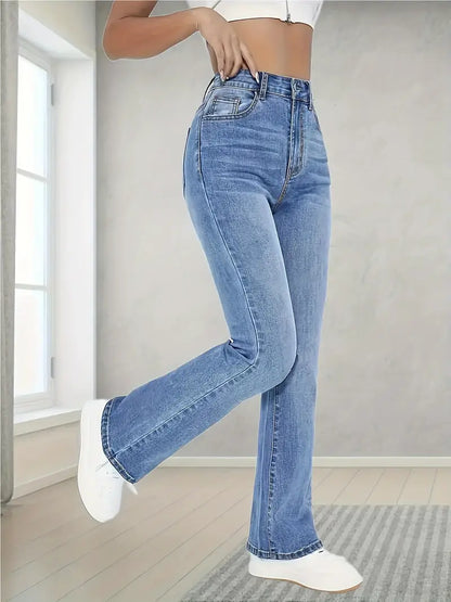 Elegante Damenjeans Frühling Straight Fit