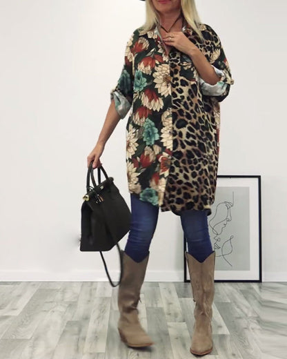 Stylisches Hemd Leopardenprint Trendy