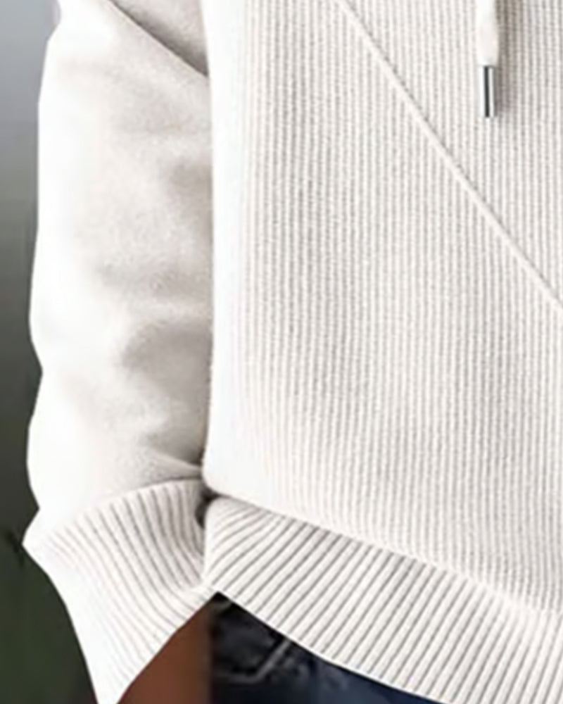 Kapuzenpullover Langarm Warm Und Bequem - IdealeKleiden