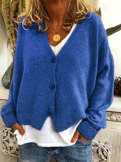 Bequeme Damen Strickjacke Pullover