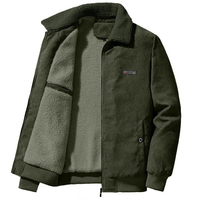 Herren Winterjacke Fleece Gefüttert Warm Isoliert