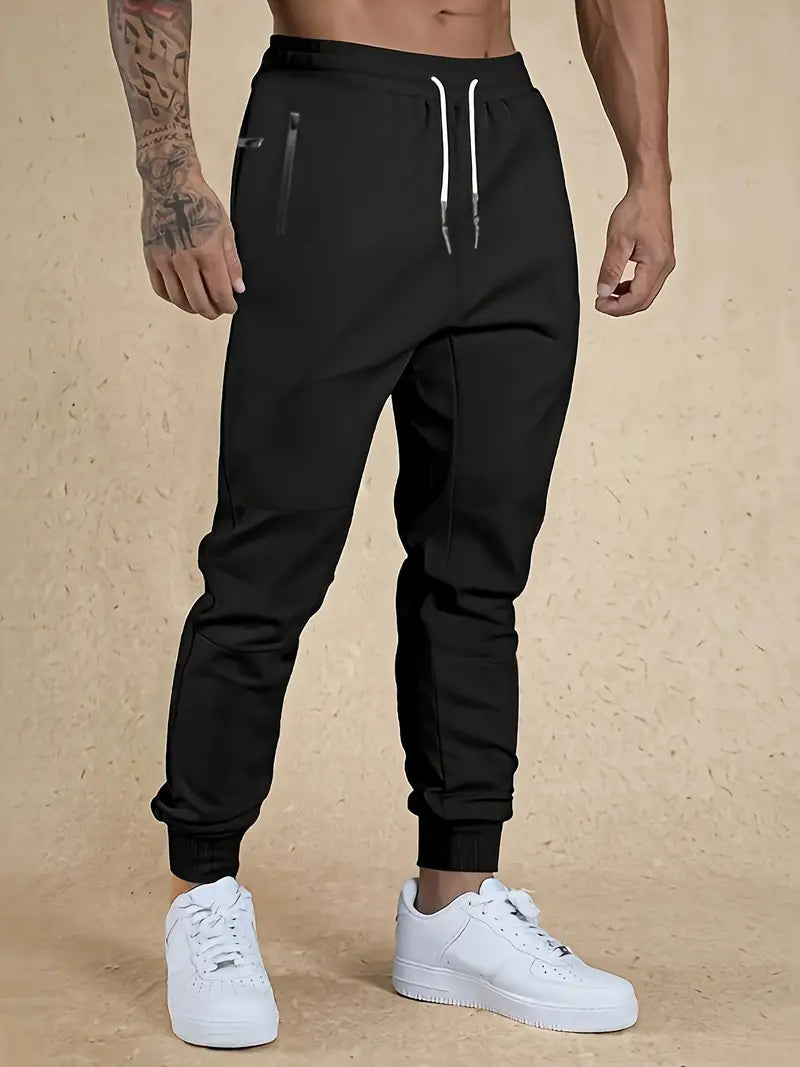 Bequeme Herrenhose mit Kordelzug und lockerem Sitz