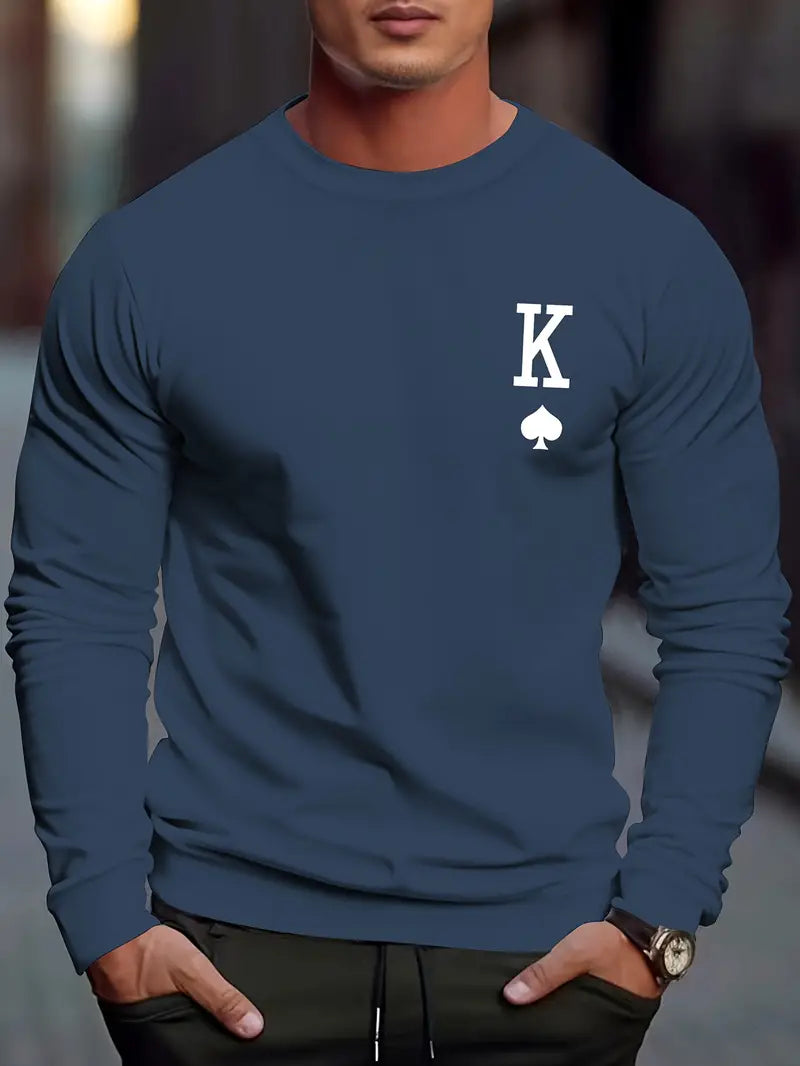 Klassischer Herren Pullover Rundhals Ausgezeichnete Qualität