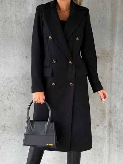 Damen Winterjacke Elegant Revers